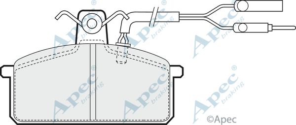 APEC BRAKING Комплект тормозных колодок, дисковый тормоз PAD559